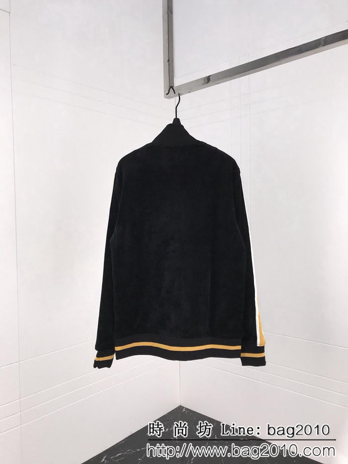 MONCLER蒙口 黑標限量款系列 2018FW 絲絨拼色字母飾帶繡花 拉鏈開衫外套套裝 ydi1170